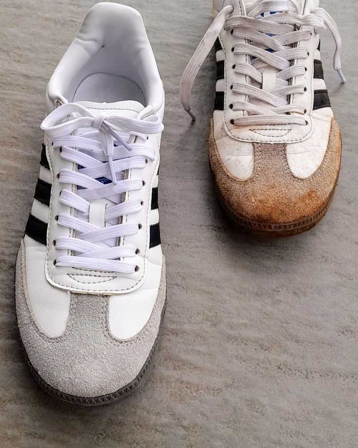 Nettoyage des baskets en daim par les cordonniers TILLI